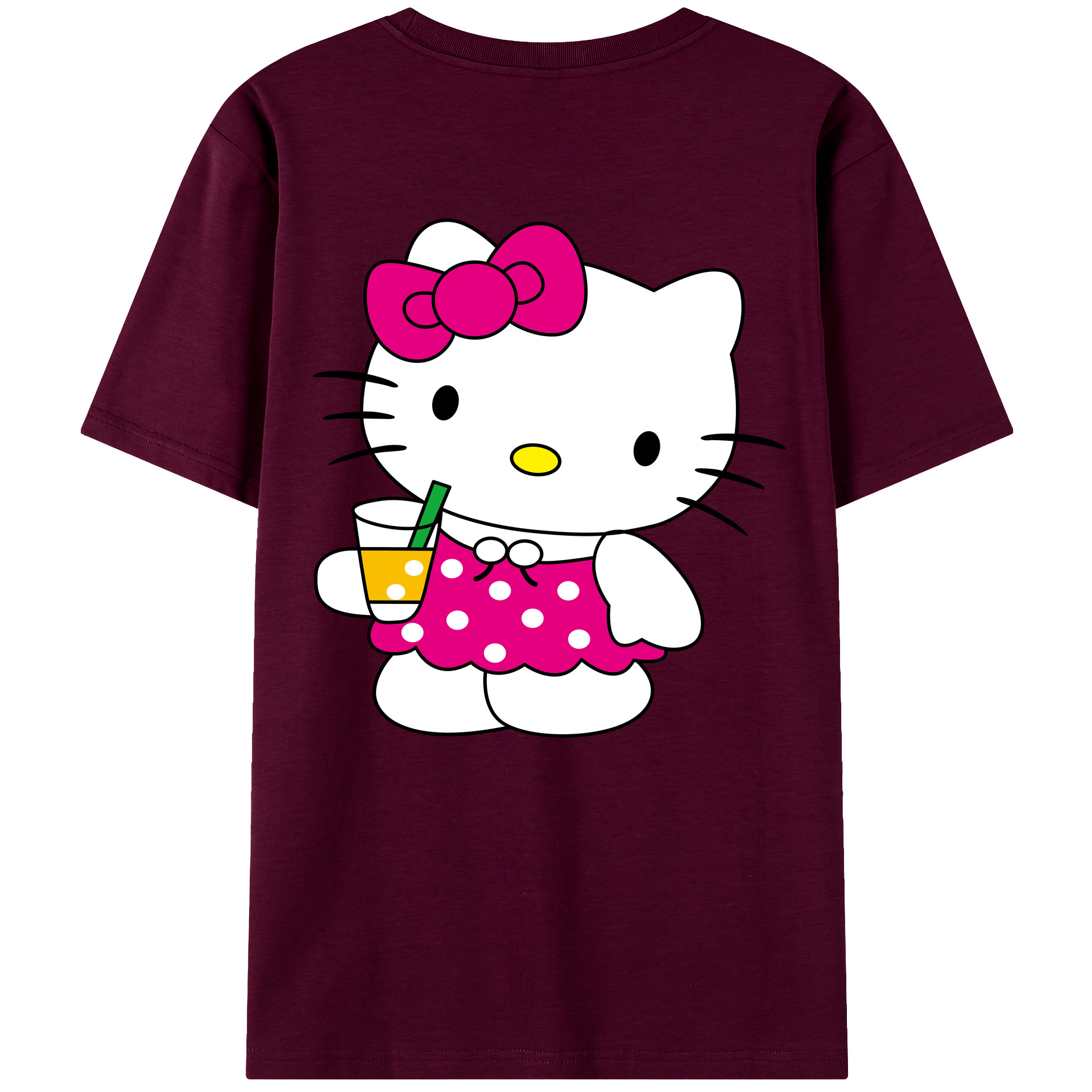 （画像用） Hello Kitty ハローキティ レディース半袖Tシャツ(バックプリント)
